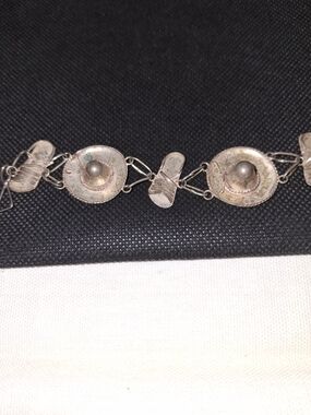 Antique Sambrero X Sandel Silver Disc Link Bracelet